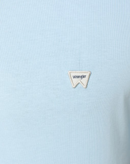 detail Pánské tričko s krátkým rukávem Wrangler SIGN OFF TEE DREAM BLUE
