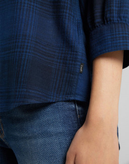 detail ESSENTIAL BLOUSE WASHED BLUE