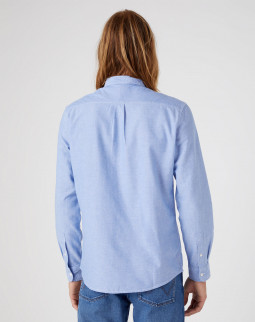 detail Pánská košile Wrangler 1 POCKET SHIRT LIMOGES BLUE