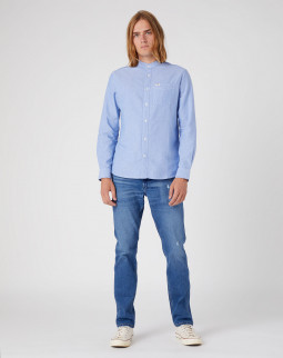 detail Pánská košile Wrangler 1 POCKET SHIRT LIMOGES BLUE
