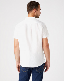 detail Pánská košile Wrangler SS 1 PKT SHIRT REAL WHITE