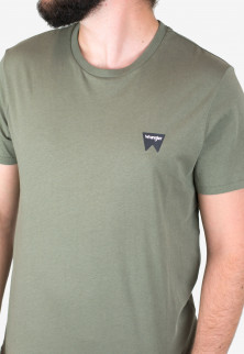 detail SS SIGN OFF TEE DUSTY OLIVE