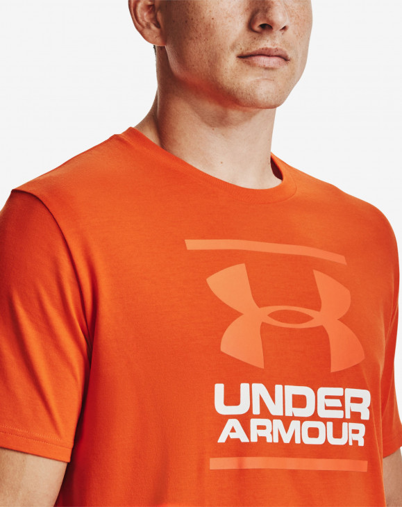 detail Pánské tričko s krátkým rukávem Under Armour GL Foundation SS T oranžové