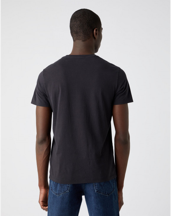 detail Pánské tričko s krátkým rukávem Wrangler COSMIC COWBOY TEE BLACK černé