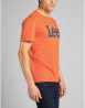 náhled Pánské tričko s krátkým rukávem Lee WOBBLY LOGO TEE BURNT OCHRE oranžové