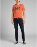 náhled Pánské tričko s krátkým rukávem Lee WOBBLY LOGO TEE BURNT OCHRE oranžové