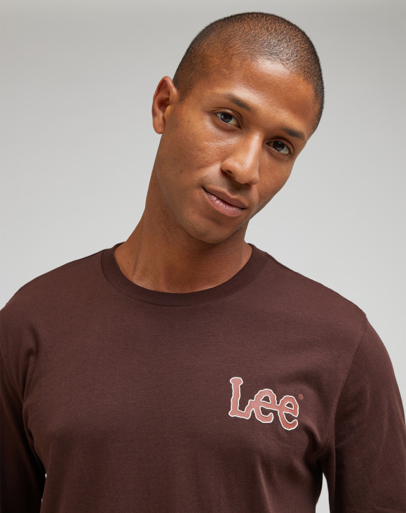 detail Pánské tričko s dlouhým rukávem Lee ESSENTIAL LS TEE ARABICA