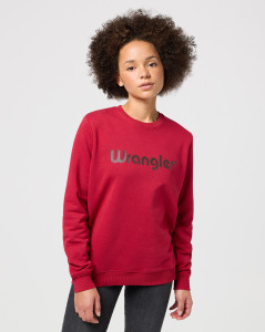 Dámská mikina Wrangler CREW SWEATSHIRT RED