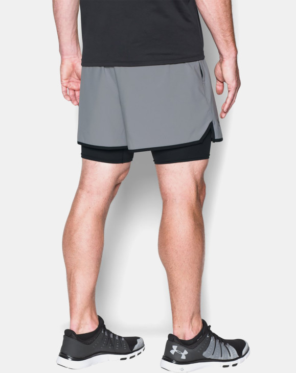 detail UA QUALIFIER 2-IN-1 SHORT-GRY