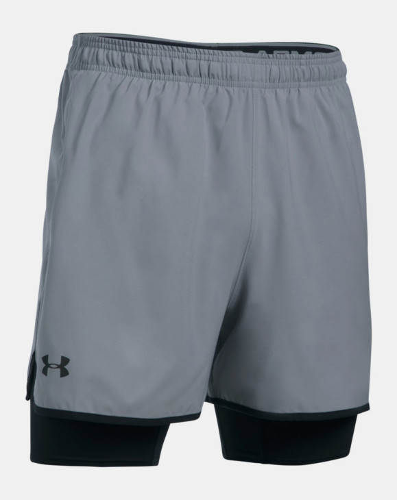 detail UA QUALIFIER 2-IN-1 SHORT-GRY