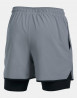 náhled UA QUALIFIER 2-IN-1 SHORT-GRY