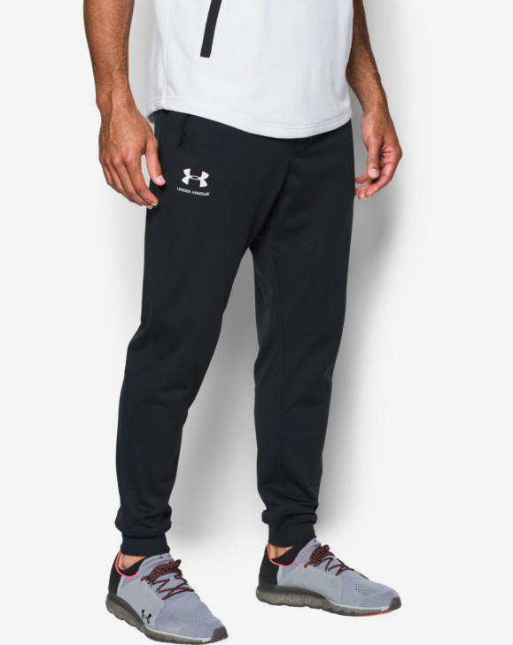 detail Pánské tepláky Under Armour SPORTSTYLE TRICOT JOGGER-BLK