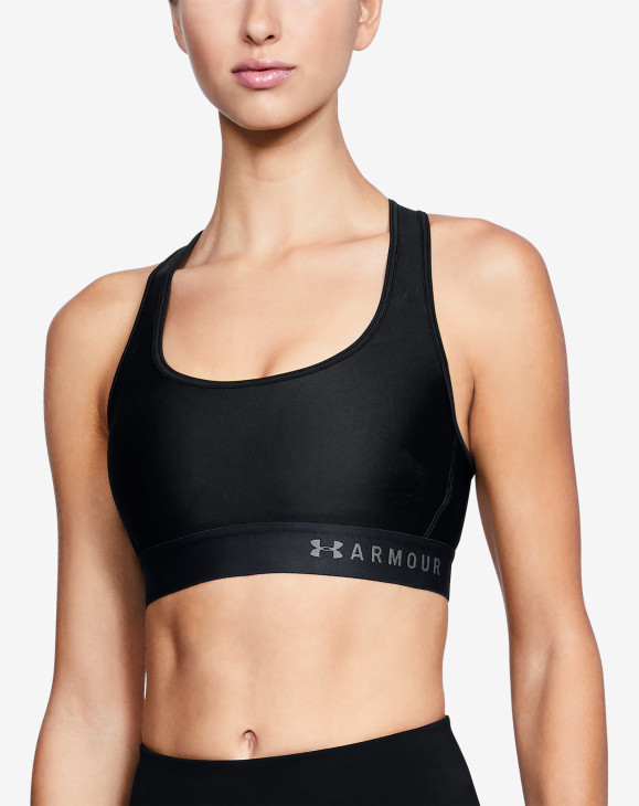 detail Armour Mid Crossback Bra-BLK