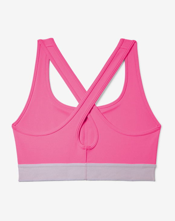 detail Armour Mid Crossback Bra-PNK