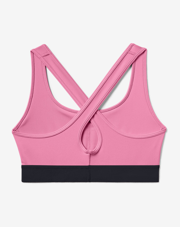 detail Armour Mid Crossback Bra-PNK