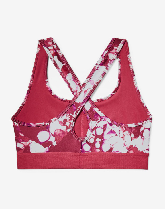 detail Armour Mid Crossback Printed Bra -PNK