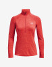 náhled Dámské tričko s dlouhým rukávem Under Armour Tech 1/2 Zip - Twist-RED