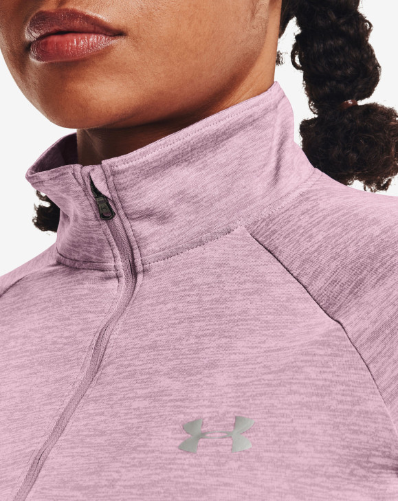 detail Dámská mikina Under Armour Tech 1/2 Zip - Twist-PNK