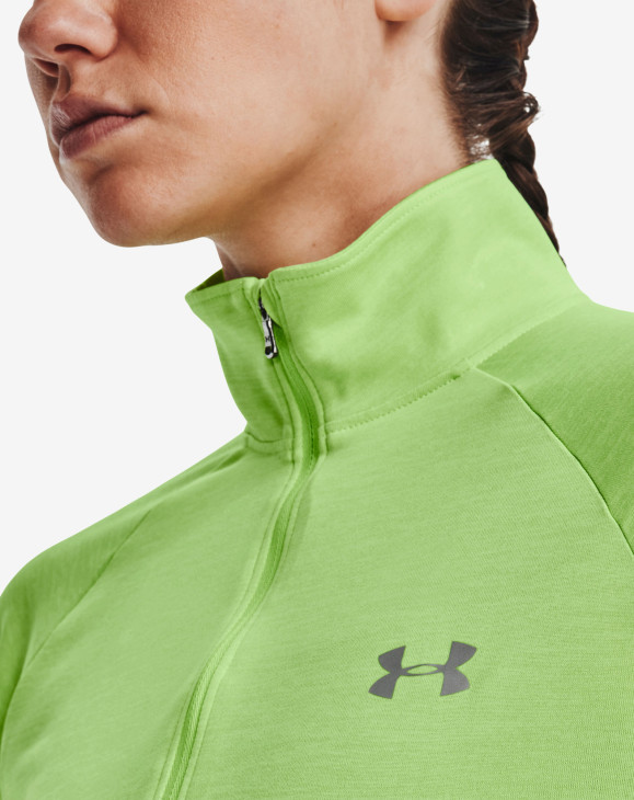 detail Dámské tričko s dlouhým rukávem Under Armour Tech 1/2 Zip - Twist-GRN