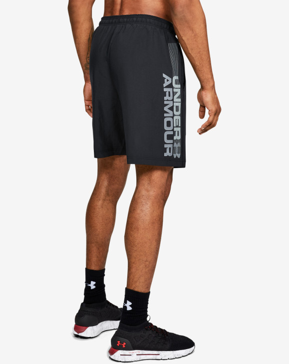 detail UA Woven Wordmark Shorts-BLK