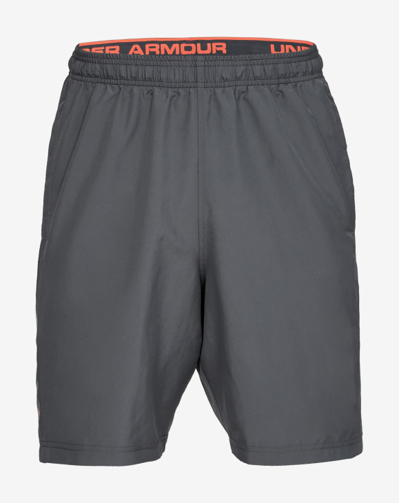 detail UA Woven Wordmark Shorts-GRY