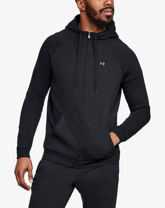 detail RIVAL FLEECE FZ HOODIE-BLK