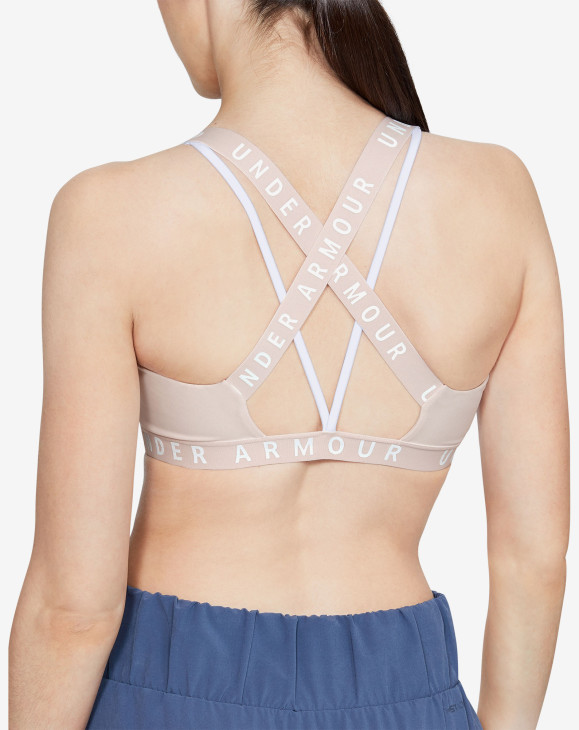 detail Wordmark Strappy Sportlette -PNK