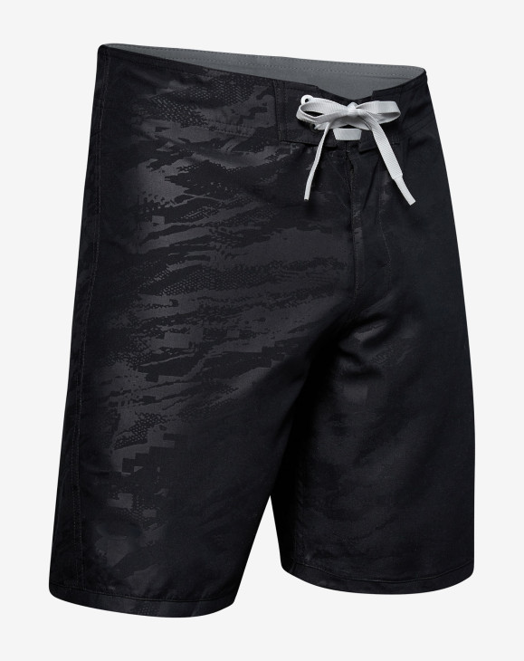 detail Shore Break Emboss Boardshort-BLK