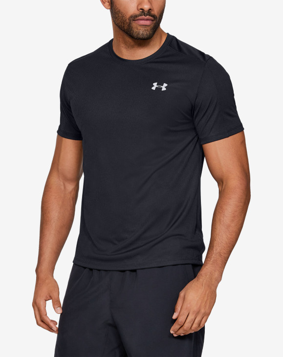 detail UA SPEED STRIDE SHORTSLEEVE-BLK