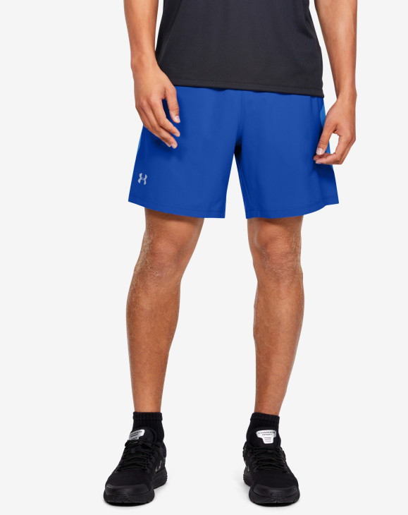 detail UA LAUNCH SW 7'' SHORT-BLU