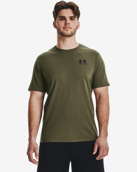 detail Pánské tričko s krátkým rukávem Under Armour UA M SPORTSTYLE LC SS-GRN