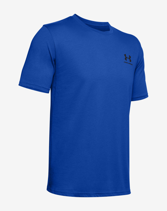 detail Pánské tričko s krátkým rukávem Under Armour UA SPORTSTYLE LC SS-BLU