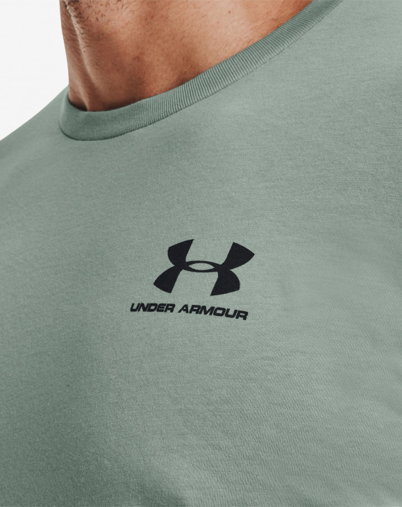 detail Pánské tričko s krátkým rukávem Under Armour UA SPORTSTYLE LC SS-GRY