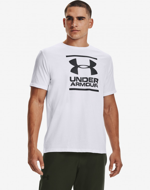 detail Pánské tričko s krátkým rukávem Under Armour UA GL FOUNDATION SS-WHT