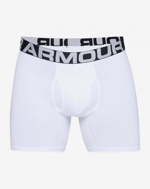 detail UA Charged Cotton 6in 3 Pack-WHT