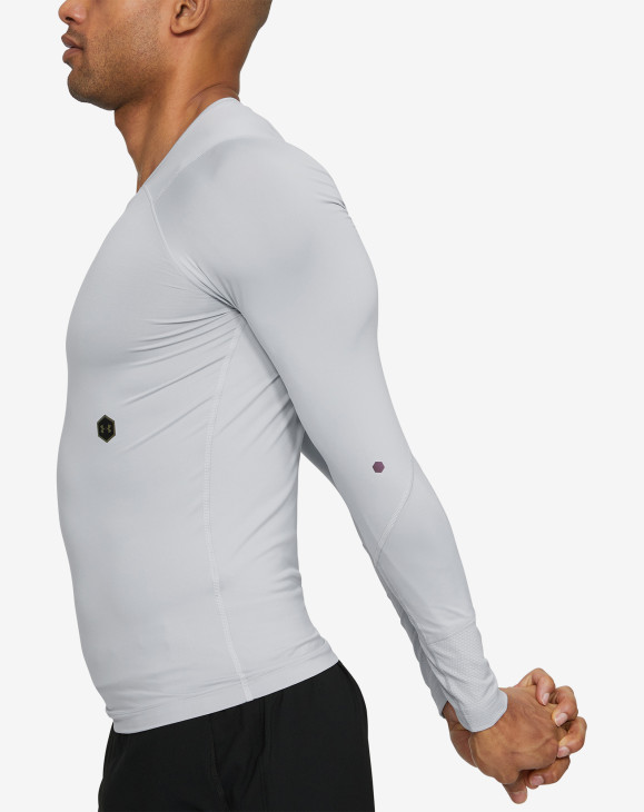 detail UA Rush Compression LS-GRY