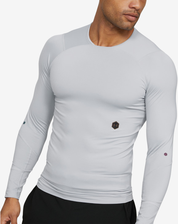 detail UA Rush Compression LS-GRY