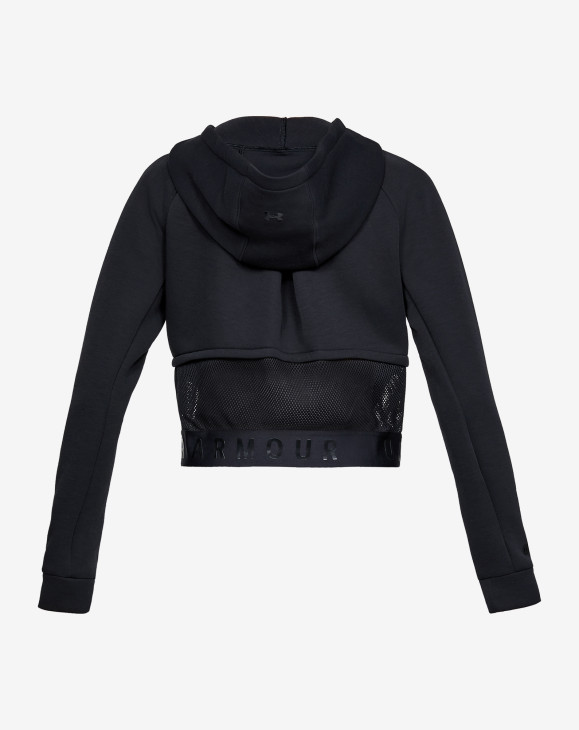 detail UNSTOPPABLE MOVE LIGHT CROP PO HOOD-Blac