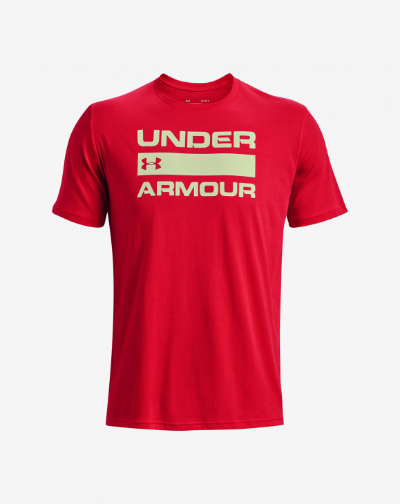 detail Pánské tričko s krátkým rukávem Under Armour UA TEAM ISSUE WORDMARK SS-RED