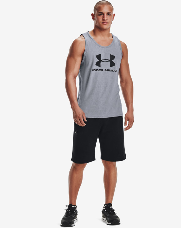 detail Pánské tílko Under Armour UA SPORTSTYLE LOGO TANK-GRY