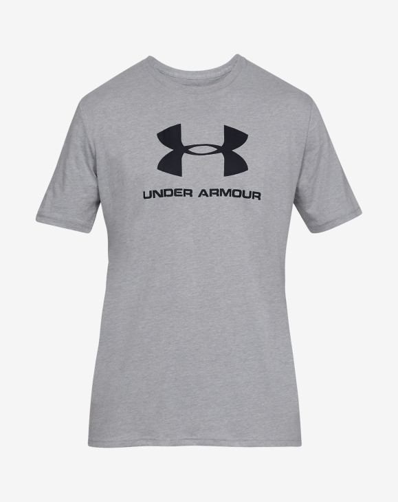 detail Pánské tričko s krátkým rukávem Under Armour UA SPORTSTYLE LOGO SS-GRY