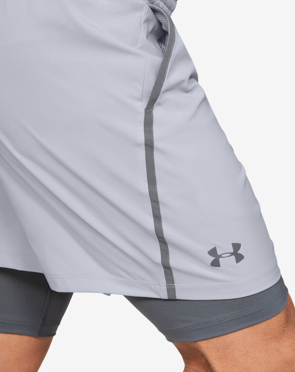 detail Pánské kraťasy Under Armour Qualifier 2-in-1 Short šedé