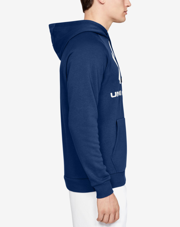 detail RIVAL FLEECE SPORTSTYLE LOGO HOODIE-BLU