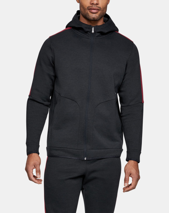 detail Athlete Recovery Fleece Full Zip-BLK