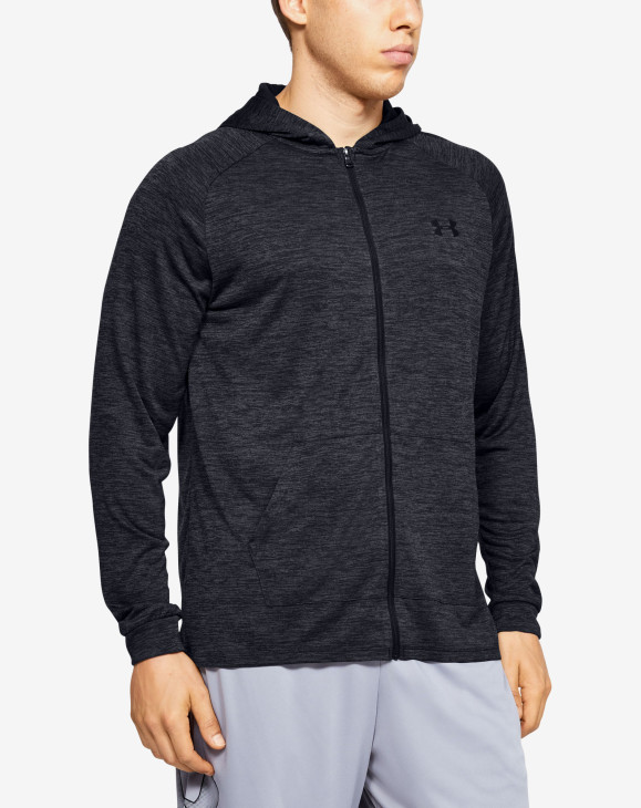 detail UA TECH 2.0 FZ HOODIE-BLK