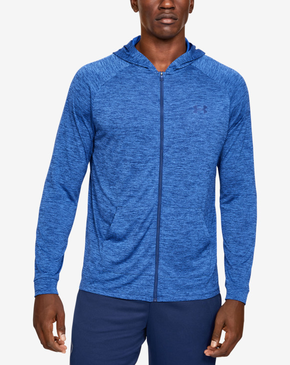 detail UA TECH 2.0 FZ HOODIE-BLU