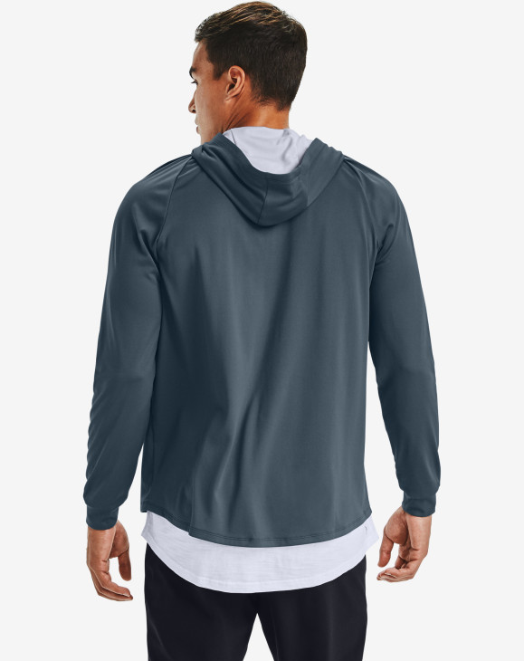 detail UA TECH 2.0 FZ HOODIE-BLU