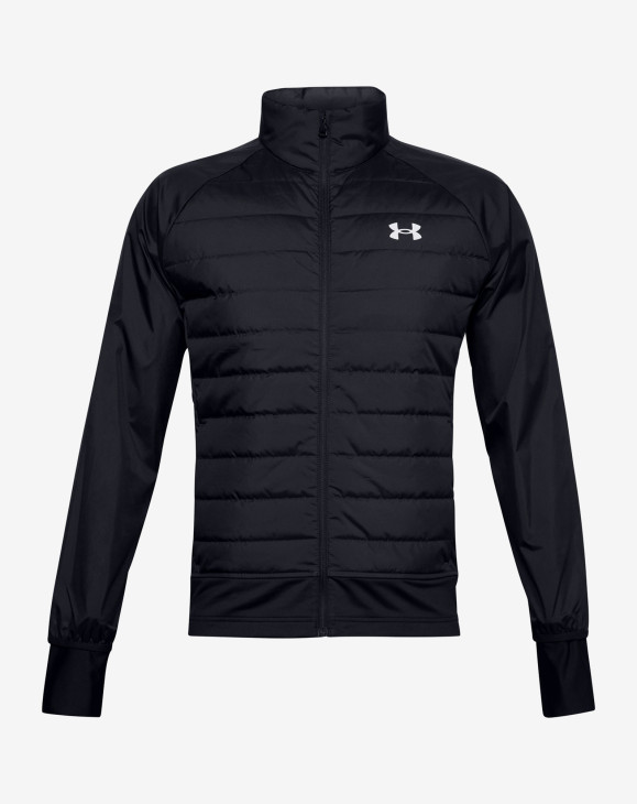 detail Pánská nepromokavá bunda Under Armour Run Insulate Hybrid Jacket černá