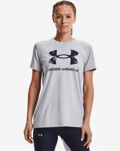 Dámské tričko s krátkým rukávem Under Armour Live Sportstyle Graphic SSC-GRY
