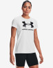 náhled Dámské tričko s krátkým rukávem Under Armour UA W SPORTSTYLE LOGO SS-WHT